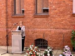 Dr. Maria Nooke wandte sich als Beauftragte zur Aufarbeitung der Folgen der kommunistischen Diktatur den Anwesenden zu.