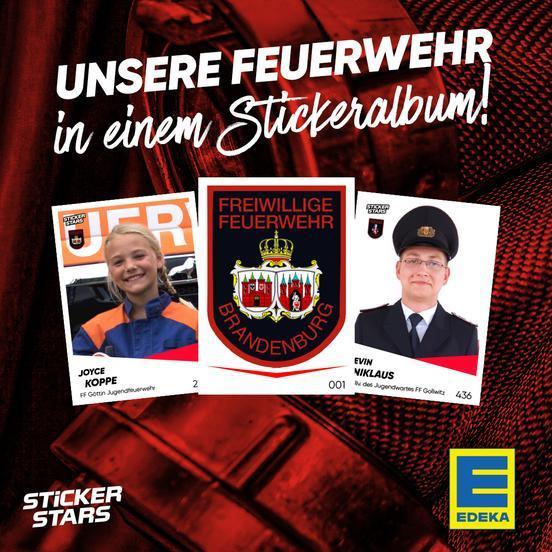 Freiwillige Feuerwehren der Stadt Brandenburg an der Havel bekommen eigenes Stickeralbum
