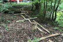 Das Holz musste an Ort und Stelle verbracht werden