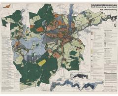 Der aktuelle Flächennutzungsplan – hier die Planzeichnung – entstammt dem Jahr 1999.