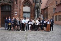 Florian Welteroth, Michael Brandt, Marco Paßberg, Auszubildende, Reth Kalsow (v. li. n. re.)