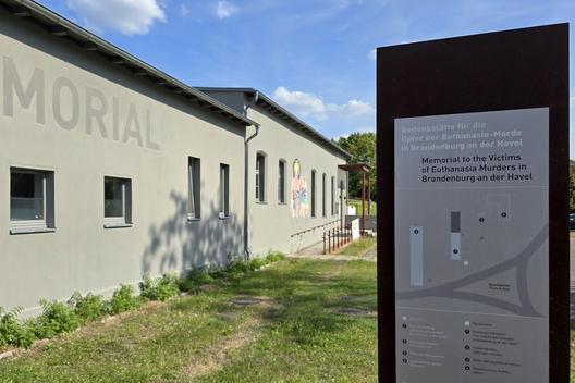 Die Gedenkstätte für die Opfer der Euthanasie-Morde am Nicolaiplatz 28/30.