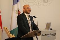 Innenminister Wilke bei seiner Rede.