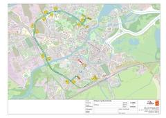 Stadtplanauszug mit Umleitungsstrecke