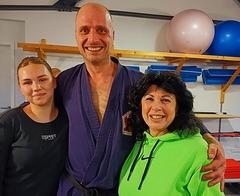 Sebastian Kopke mit Teilnehmerinnen