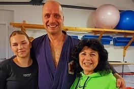 Sebastian Kopke mit Teilnehmerinnen