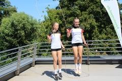 Seilspünge auf internationalem Niveau.