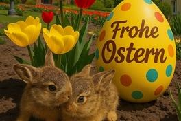 Österliche Bildcollage