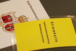 Stimmkarte der Stadtverordneten