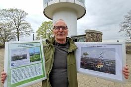 Wolfgang Groch von der IG Optische Telegraphie Schenkenberg (Station 6) hat an der Bilderausstellung in der Friedenswarte fleißig mitgewirkt.
