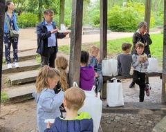 Kleine Pause mit gesunden Frühstück.