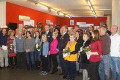 Gruppenbild mit den Spendenempfängern