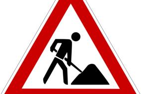 Verkehrsschild Baustelle