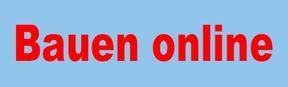 Logo mit der Aufschrift Bauen online