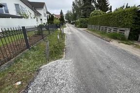 Ansicht der neu hergestellten Fahrbahn
