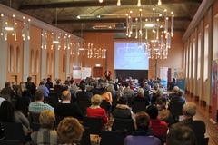 Über 100 Leistungsträger besuchten die Informationsveranstaltung im Rolandsaal.