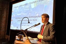 Oberbürgermeister Steffen Scheller begrüßte die Gäste zur Jahrestagung der brandenburgischen Landesarchäologen.