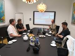 Besuch bei der Siemens AG Denmark; Begrüßung durch Jürgen Lippert