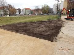 Wege und Grünflächen auf dem Packhofgelände werden wieder hergerichtet