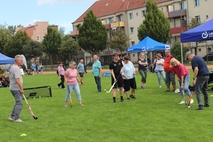 Hockey am BSRK-Stand.