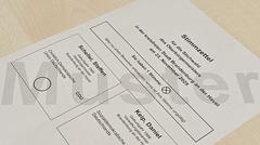 Muster-Stimmzettel für die Stichwahl.