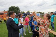 Steffen Scheller bei der Pokalübergabe.