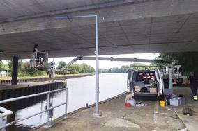 Die Schleusenbrücke wird kontinuierlich überwacht.