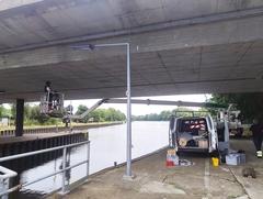 Die Schleusenbrücke wird kontinuierlich überwacht.