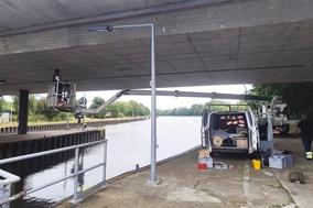 Die Schleusenbrücke wird kontinuierlich überwacht.