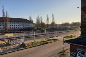 die alte Rampe wird abgetragen