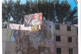 Kunst am Bau – Wandbild des Brandenburger Künstlers Emil Spiess neu inszeniert