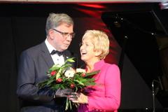 Neuruppins Bürgermeister Jens-Peter Golde und Dietlind Tiemann