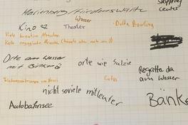 Die lose Ideensammlung wurde auf einem Flipchart notiert.