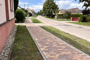 fertiggestellter Gehwegbereich