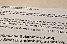 Auszug aus dem Amtsblatt