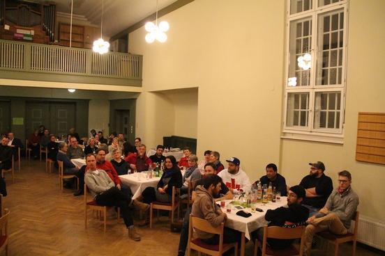 ca. 80 ehrenamtliche Helfer kamen zum Jahresempfang in den Gemeindesaal von St. Katharinen