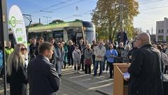 Jörd Vogler erinnerte an den langen Weg von der Idee neuer Bahnen im Jahr 2012 bis zur Inbetriebnahme am 1. November 2025.