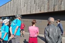 Am Startpunkt "Haus der Flüsse" in Havelberg.