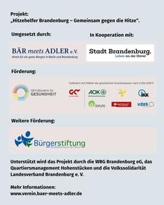 Die Hitzehelfer haben in Brandenburg an der Havel schon viele Partner.
