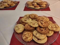 Kekse mit dunkler Loriot-Figur eingebrannt