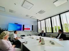 Im Gespräch mit MHB Hochschulkoordinator Prof. Lüth und Gabriele Wolter, Geschäftsführerin der Klinikum Brandenburg GmbH