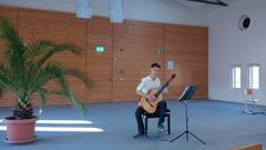 Lucas Tippelt bereitet sich vor; Stadtverwaltung/Musikschule „Vicco von Bülow“