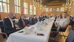 Oberbürgermeister Daniel Keip und IHK-Potsdam-Präsidentin Ina Hänsel bei der NEXXT-Night.