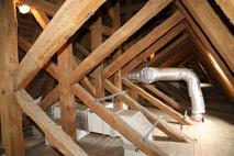 Das Dachgeschoß über dem Rolandsaal.