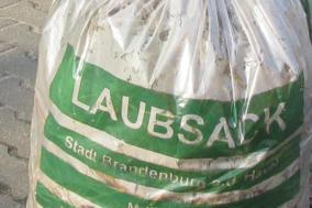 Laubsäcke müssen zur Abholung angemeldet werden
