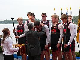Kanu-DM 2006: Schon damals gehörte Sebastian Brendel (Mitte, hinten) zu den erfolgreichen Potsdamer Kanuten.