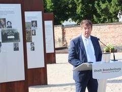 Oberbürgermeister Steffen Scheller bei seiner Festansprache.