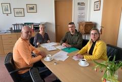 Abstimmungsgespräch bei der Kreishandwerkerschaft.