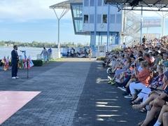 Bürgermeister Michael Müller bei seiner Grußrede