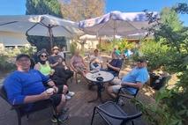 Pause in einem Premnitzer Café.